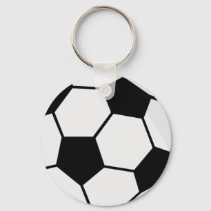 Classic Soccer Ball Graphic Traditional Sports Fan Key Ring