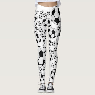 Classic Soccer Ball Graphic Traditional Sports Fan Leggings