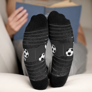 Classic Soccer Ball Graphic Traditional Sports Fan Socks