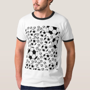 Classic Soccer Ball Graphic Traditional Sports Fan T-Shirt