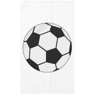 Classic Soccer Ball Graphic Traditional Sports Fan Tablecloth