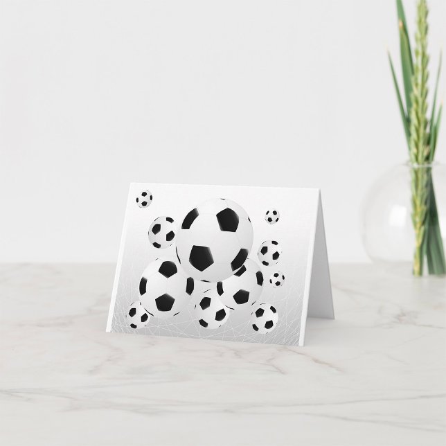 Classic Soccer Football Balls Flying Sports Card (Creator Uploaded)