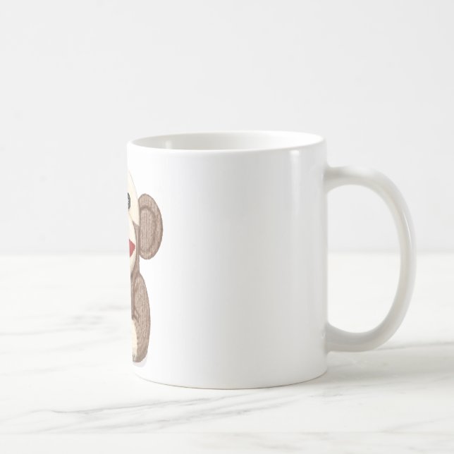 Classic Sock Monkey Coffee Mug (Right)