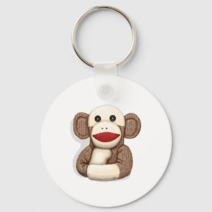 Classic Sock Monkey Key Ring