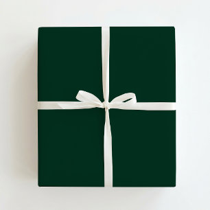 Classic Solid Green / Plain Green Christmas Wrapping Paper