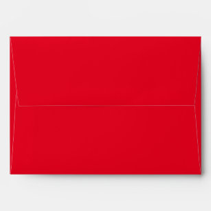 Classic Solid Matching Wedding Blank Red Envelope