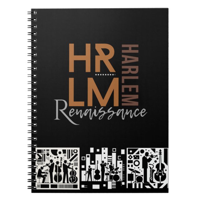 Classic Sophisticated Harlem Renaissance  Playing Notebook (Front)