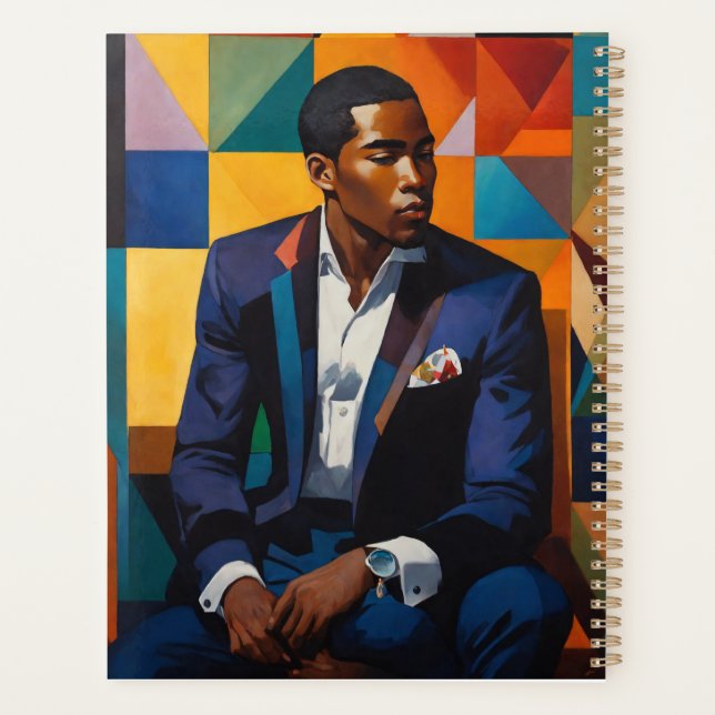 Classic Sophisticated Harlem Renaissance  Playing Planner (Back)