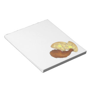 Classic Soul Food Fried Chicken and Waffles Diner Notepad