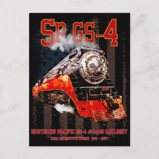 Classic Southern Pacific GS-4 Steam Locomotive Postcard