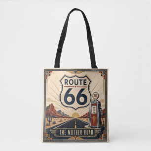 Classic Southwestern Road Trip Carryall Souvenir Tote Bag