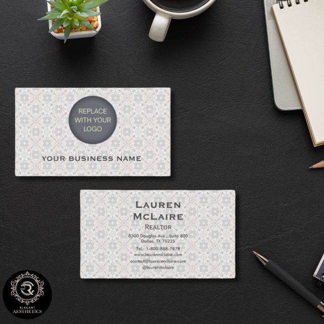 Classic Spanish Tile Branding Business Logo Card (Classic Spanish Tile Branding Business Logo Card)