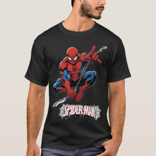 Classic Spider-Man Comic Action Graphic Men's T-Shirt