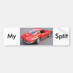 Classic Split Window Cars Bumper Sticker