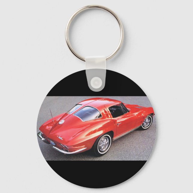 Classic Split Window Cars Key Ring (Front)