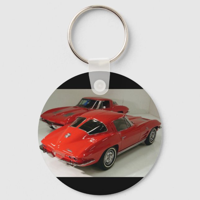Classic Split Window Cars Key Ring (Front)