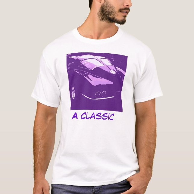 Classic Split Window Chevrolet Corvette Pop Art T-Shirt (Front)