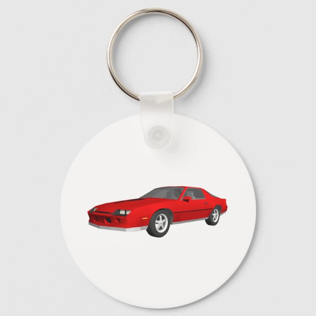 Classic Sports Car: 3D Model: Key Ring (Front)