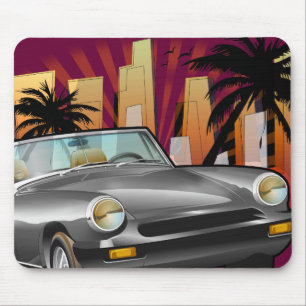Classic sports car mouse pad