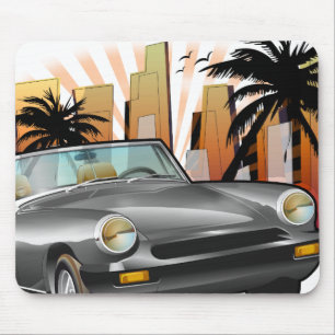 Classic sports car mouse pad