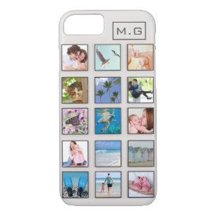 Classic Square Frame Photo Collage Case-Mate iPhone Case