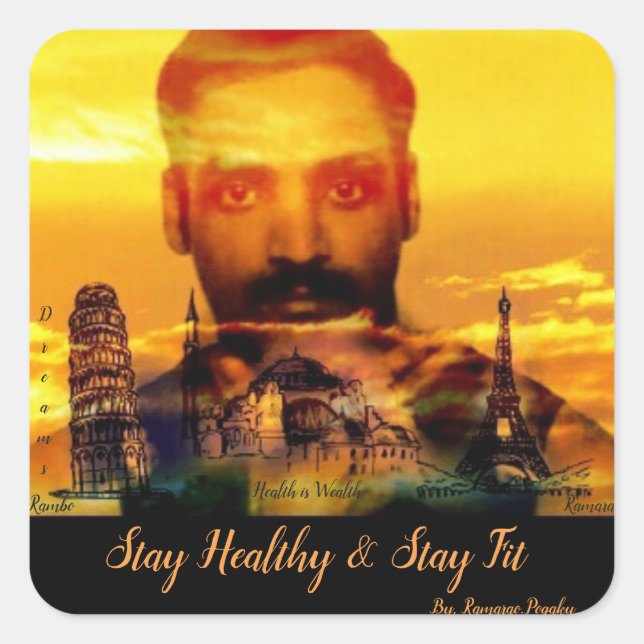 Classic Square Sticker (Front)