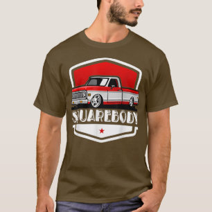 Classic Squarebody Pickup Truck Lowered Automobile T-Shirt