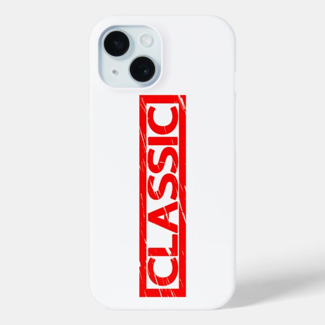 Classic Stamp Case-Mate iPhone Case (Back)