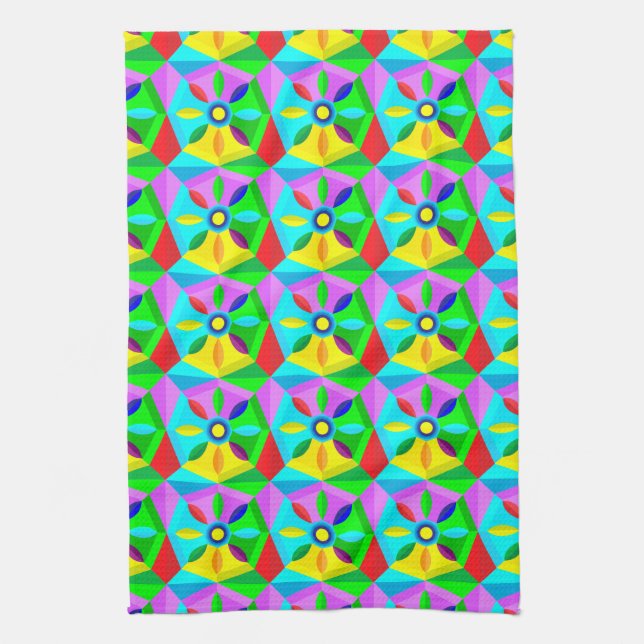 classic star flower kitchen towel (Vertical)