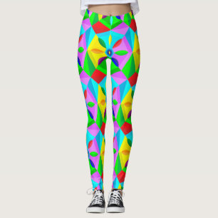 classic star flower leggings