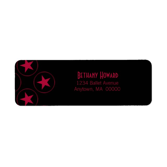 Classic Stars Return Address Labels (Front)