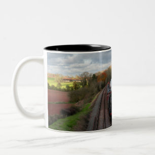 Classic steam train mug