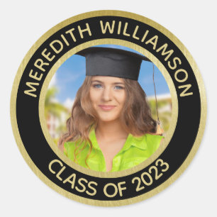 Classic Sticker Graduate 2024 Photo Name