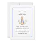 Classic Storybook Rabbit Blue Vintage Baby Shower
