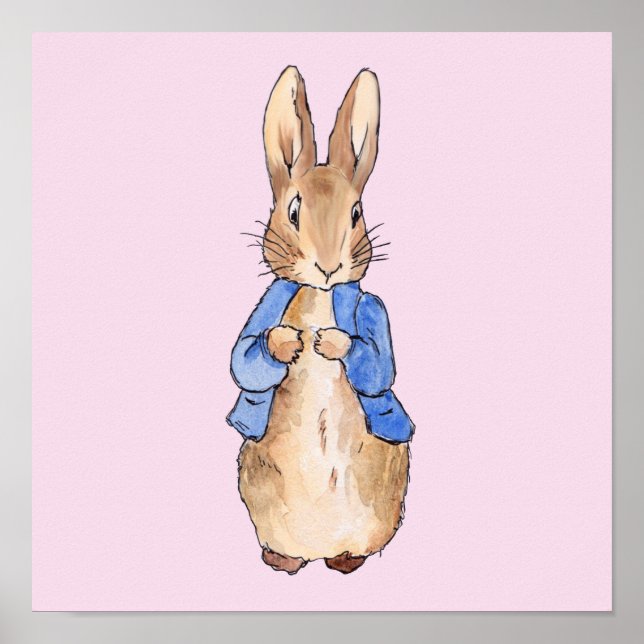 Classic Storybook Rabbit Poster (Front)