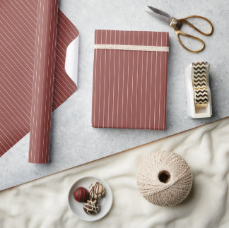 Classic Stripe in Red Wrapping Paper
