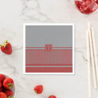 Classic Stripe Monogram Napkin