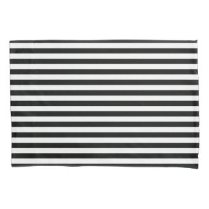 Classic Stripes Black & White Pillowcase
