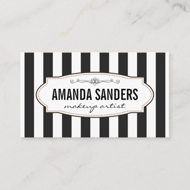 Classic Stripes Business Card (Front)
