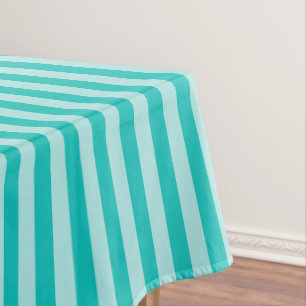 Classic Stripes Two-tone Blue Hues Tablecloth