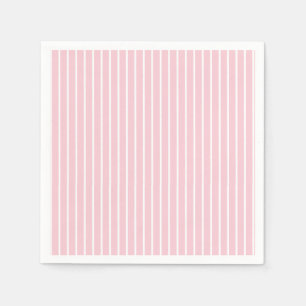 Classic Stripes White - Pink Napkin