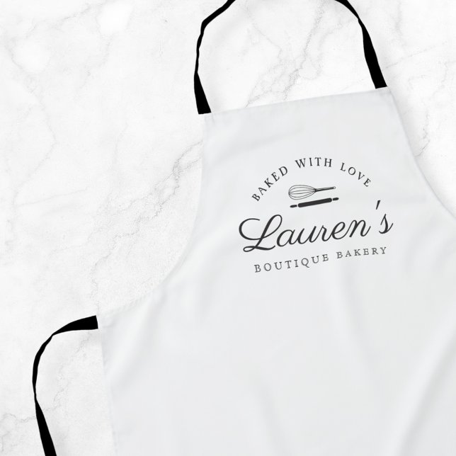 Classic Style Home Bakery Logo Apron (Creator Uploaded)