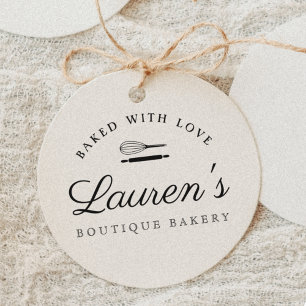 Classic Style Home Bakery Logo Rubber Stamp