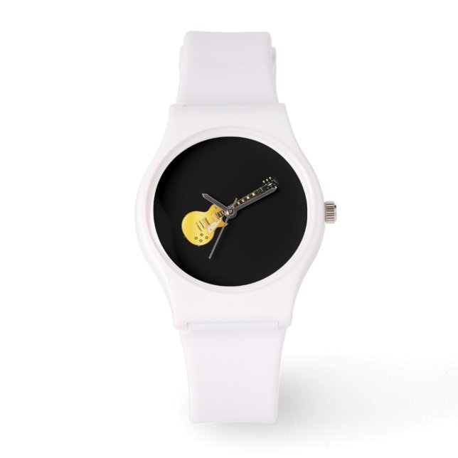 Classic Style Solid Blues Guitar Watch (Front)