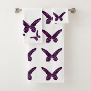 Classic Styles Butterflies Bath Towel Set