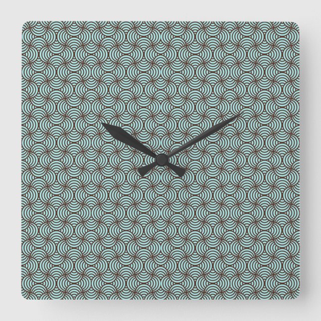 Classic Styles Colours Square Wall Clock (Front)