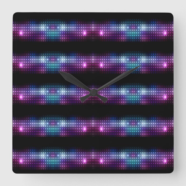 Classic Styles Colours  Square Wall Clock (Front)