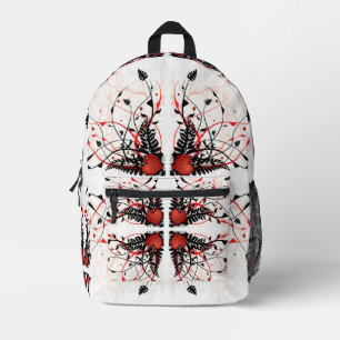 Classic Styles Hearts Printed Backpack
