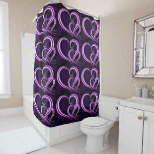 Classic Styles Hearts  Shower Curtain