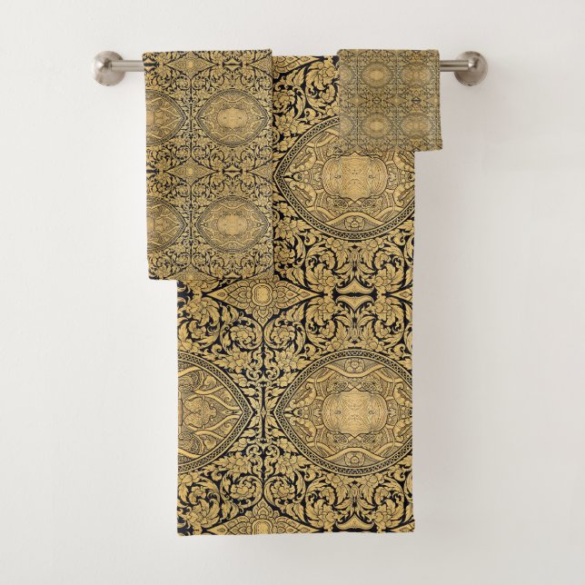 Classic Styles Scrollwork  Bath Towel Set (Insitu)